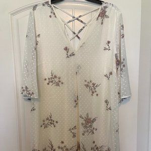 NWT DR2 Daniel Rainn 3 quarter sleeve floral dress